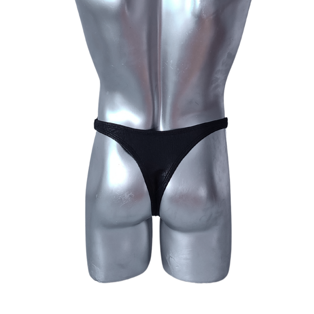 Tanga Black Panther para fácil bronceado.