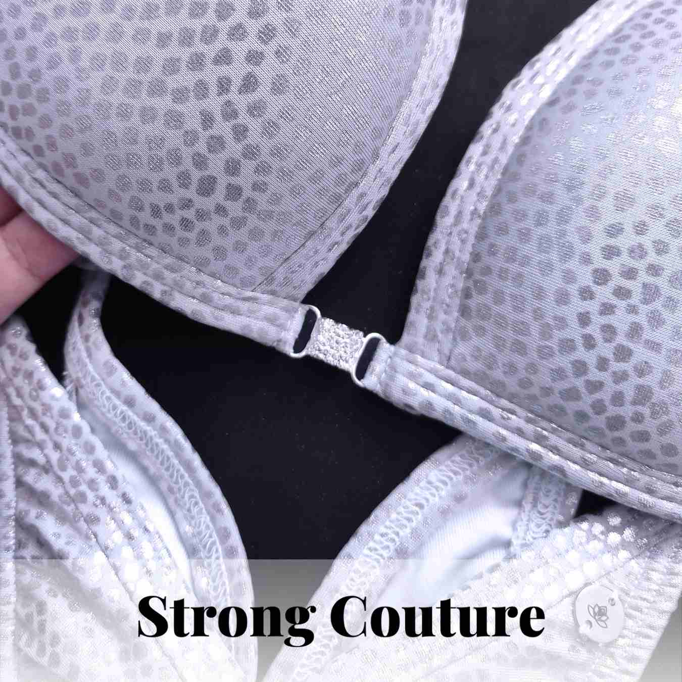 Bikini posador femenino silver cheetah