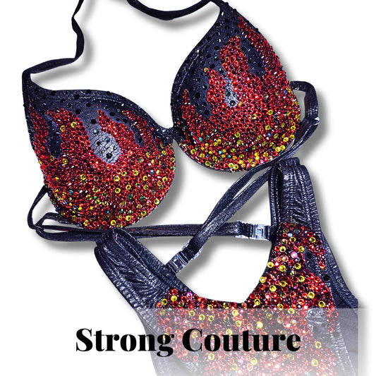 Bikini flamas categoría figura