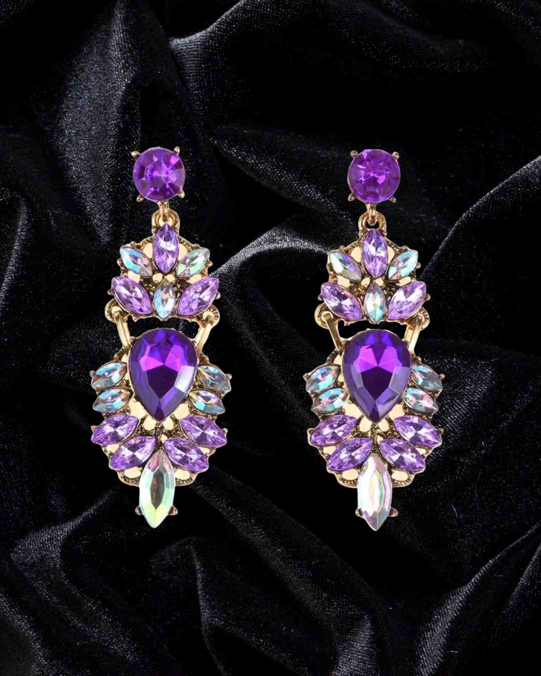 Pendientes purple drops