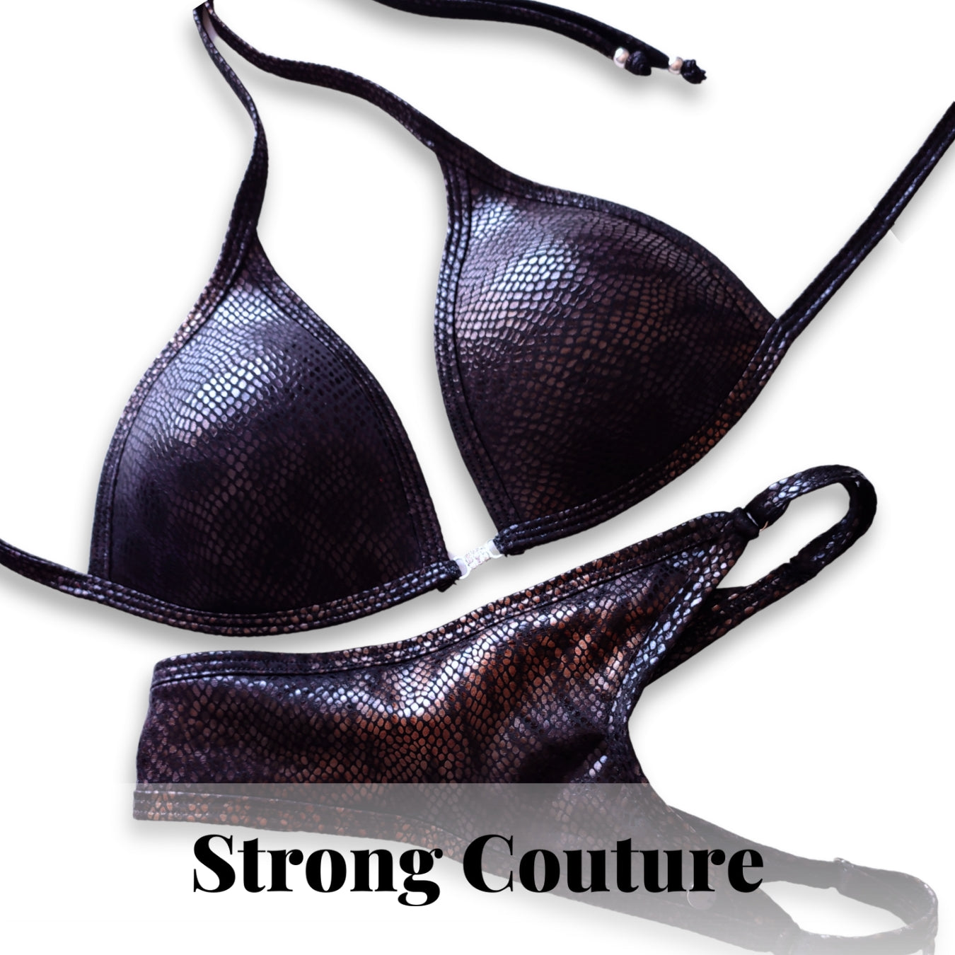 Posing suit black mamba