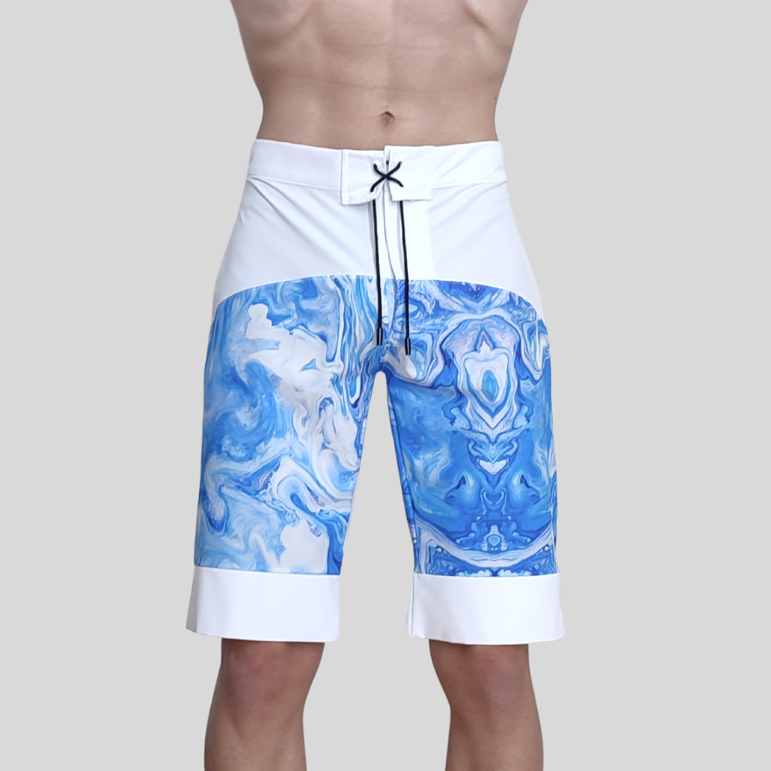 Shorts Men's physique light blue marble