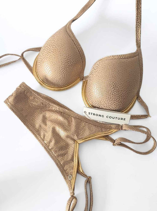 Bikini de poses estampado golden