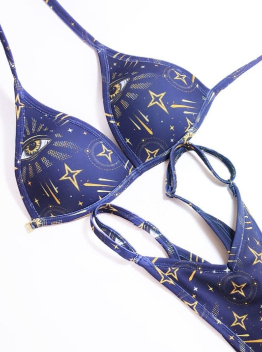 Bikini de poses estampado Astros